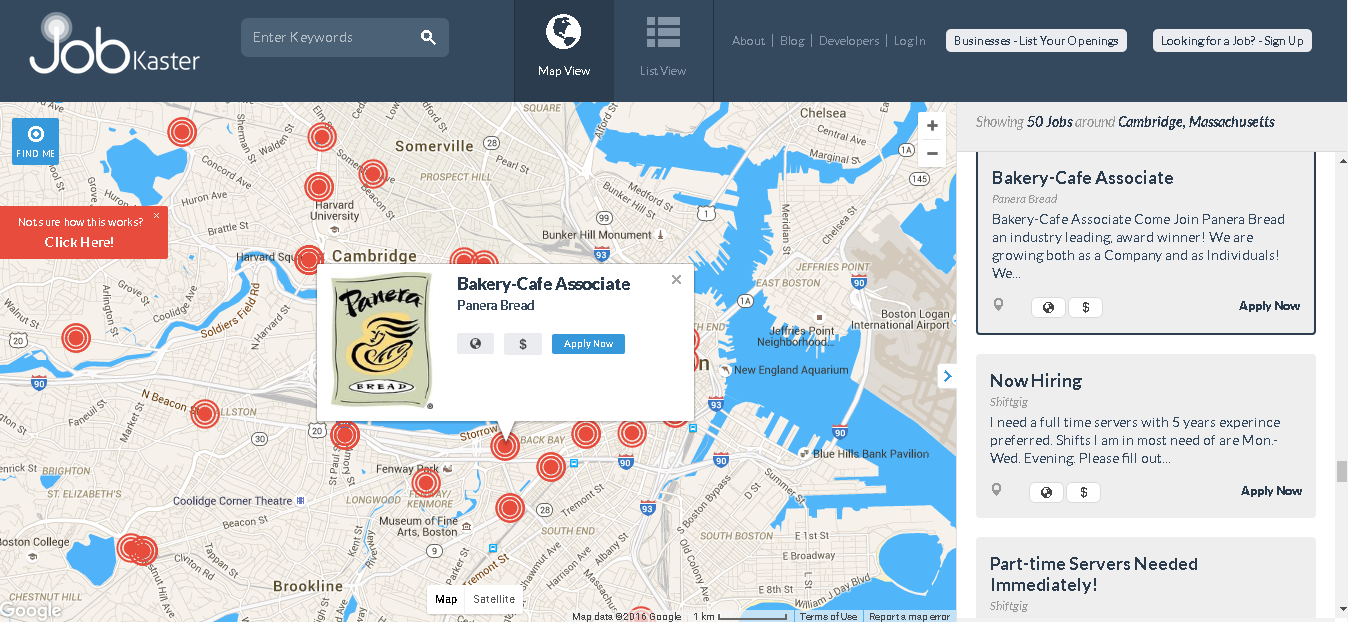 jobkaster job board map
