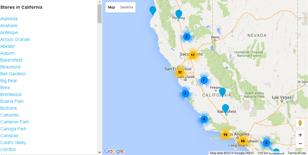 petco store locator clusters example