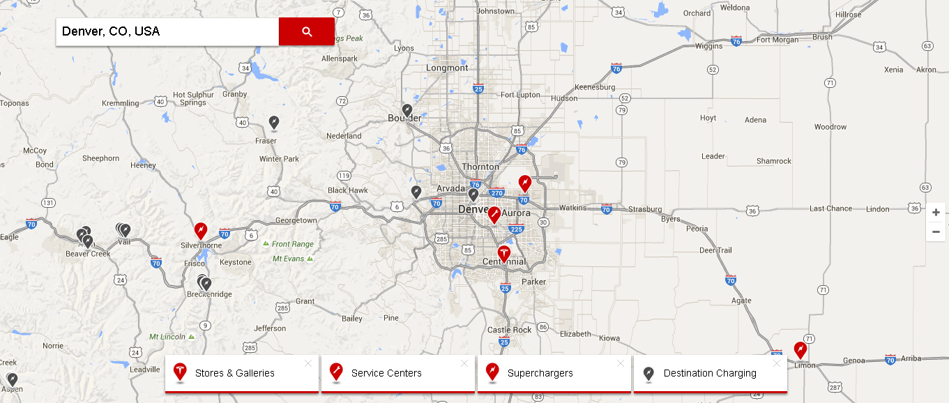 tesla store locator software example